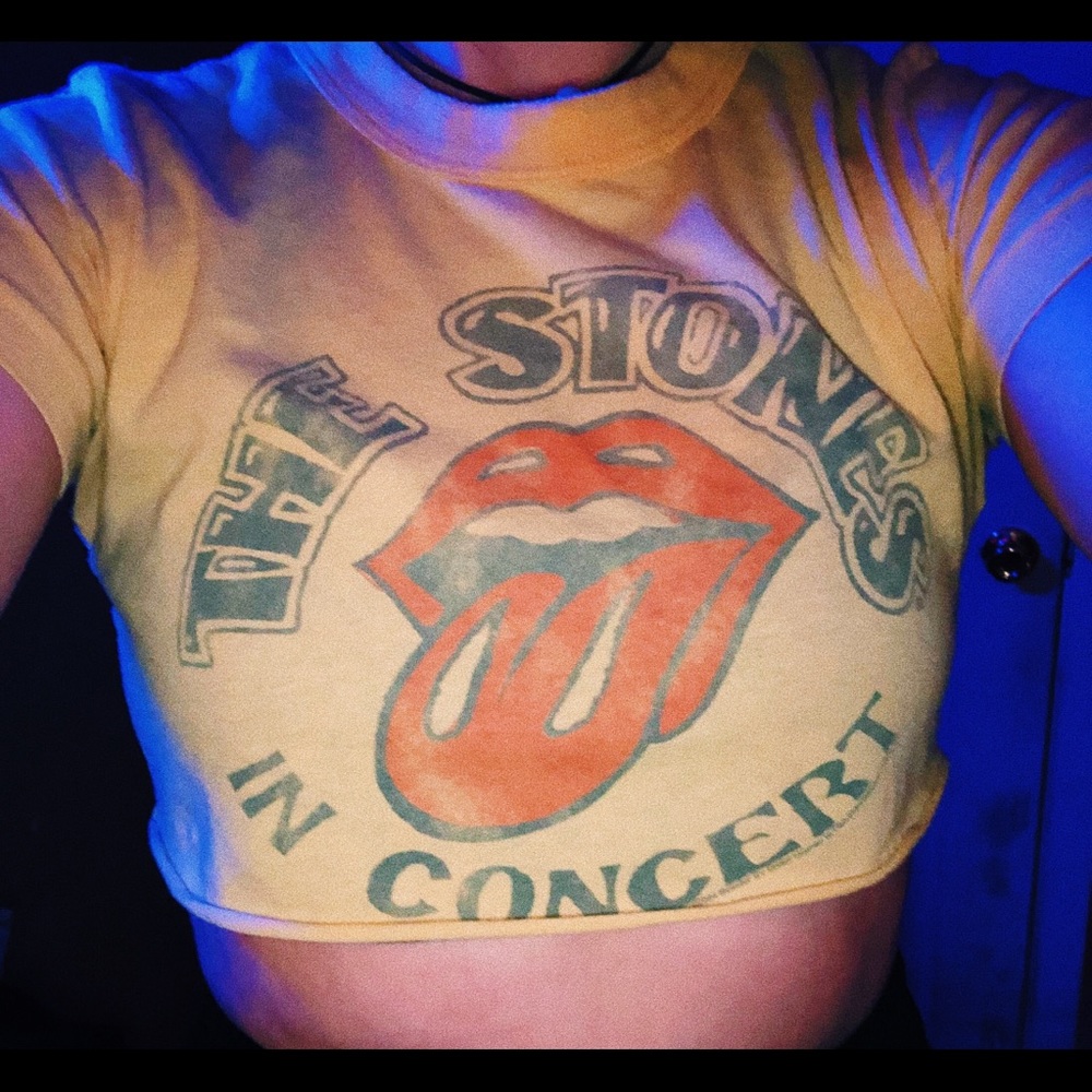 Rolling Stones crop top!